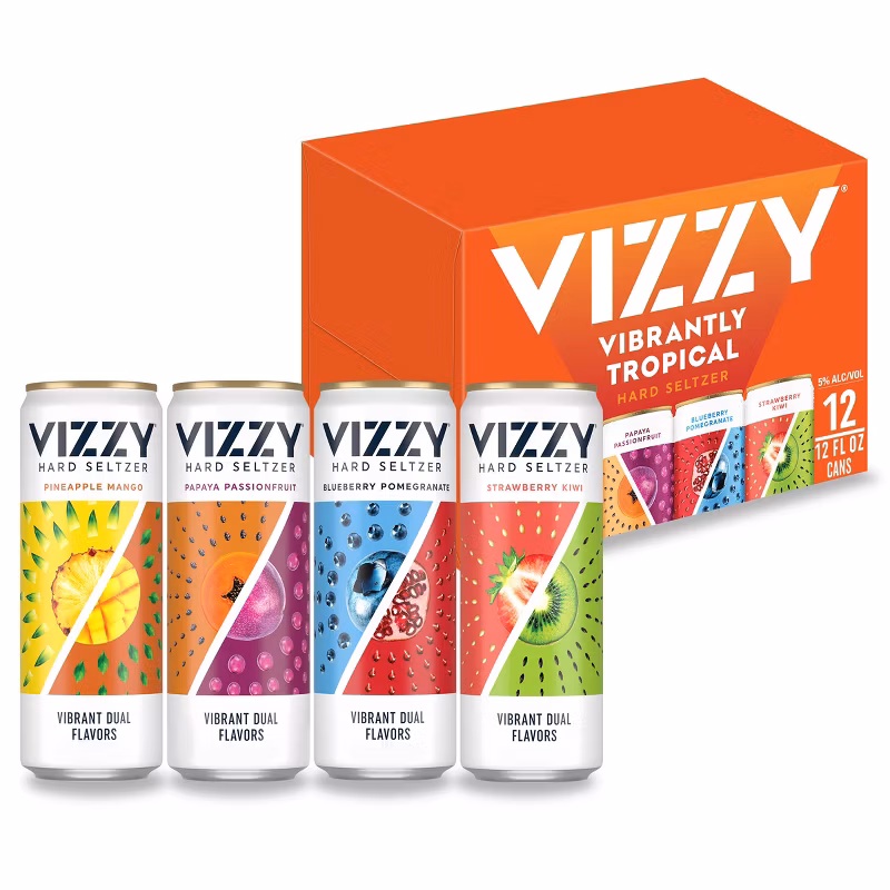 Vizzy Hard Seltzer Tropical Variety 12pk/12oz (Pack)